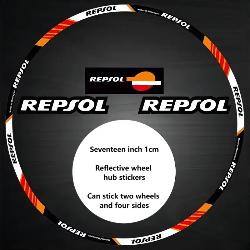 

Светоотражающие аксессуары для мотоциклов, модификация колесных шин, наклейка, док-станция, водонепроницаемая фотолента для R17 Repsol HRC CBR