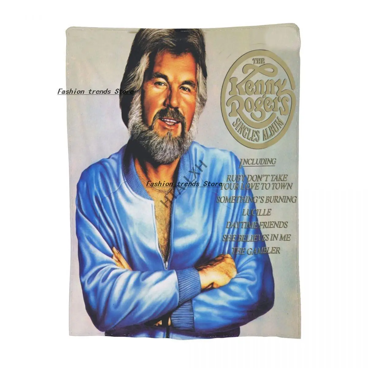 

I grew up in church Kenny Rogers Sherpa Blankets Ultra Soft Flannel Fleece Throw Blankets for Couch Sofa Bed
