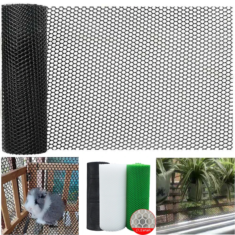 8MM Hole Safety Netting Plastic Net Fence Breeding Net Isolation Equipment Protection Child Cat Pet Chicken Garden Plastic Mesh