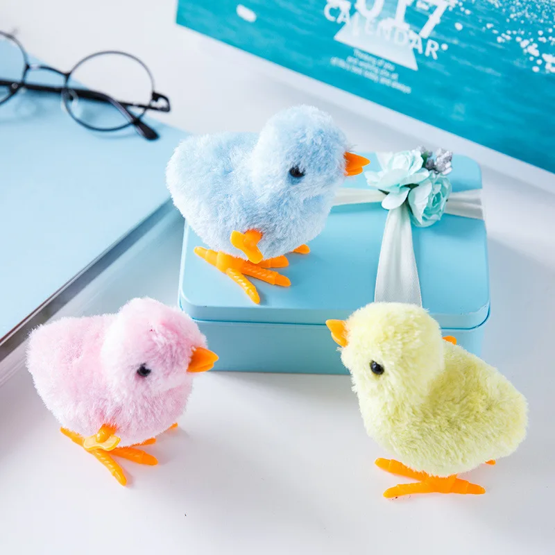 

Pet Toy Simulation Wind-up Stuffed Chicken Dog Toy Cat Toy Baby Chicken