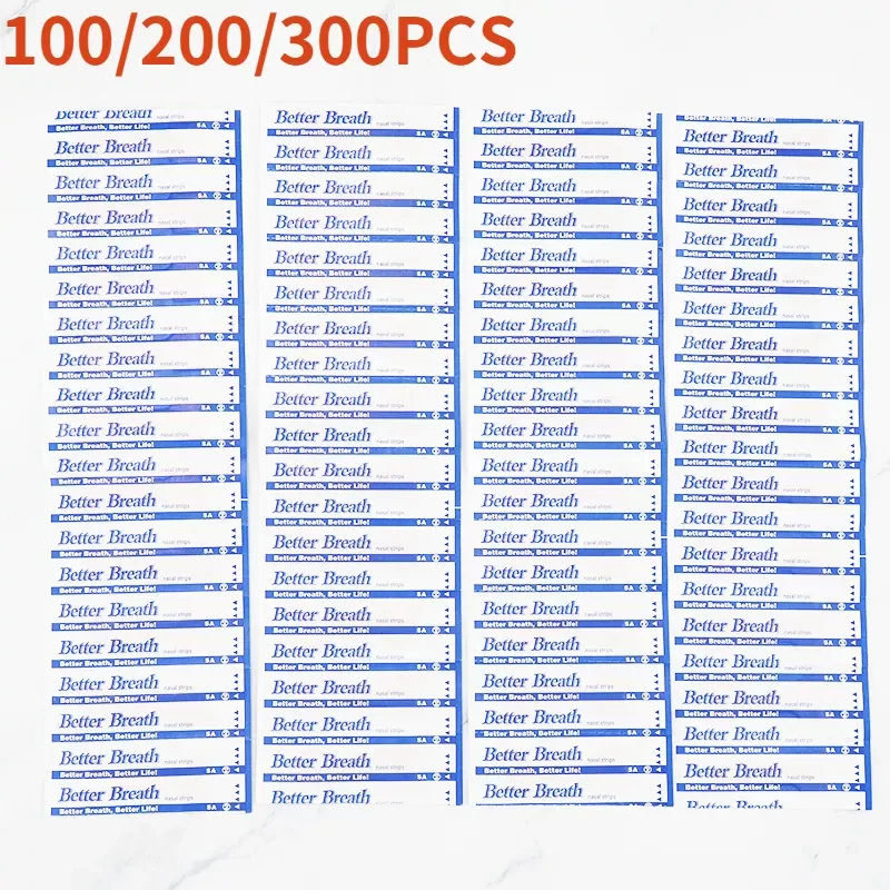 

300/200/100PCS Breath Nasal Strips Right Aid Stop Snoring Nose Patch Good Sleeping Patch Product Easier Breath Sleep Aid Decive