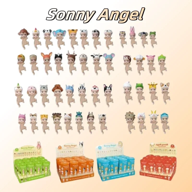 Sonny Angel Blind Box 20th Anniversary Harvest Series Animal Foot Lift Figures Ornaments Dolls Fans Children Gift Christmas Toys