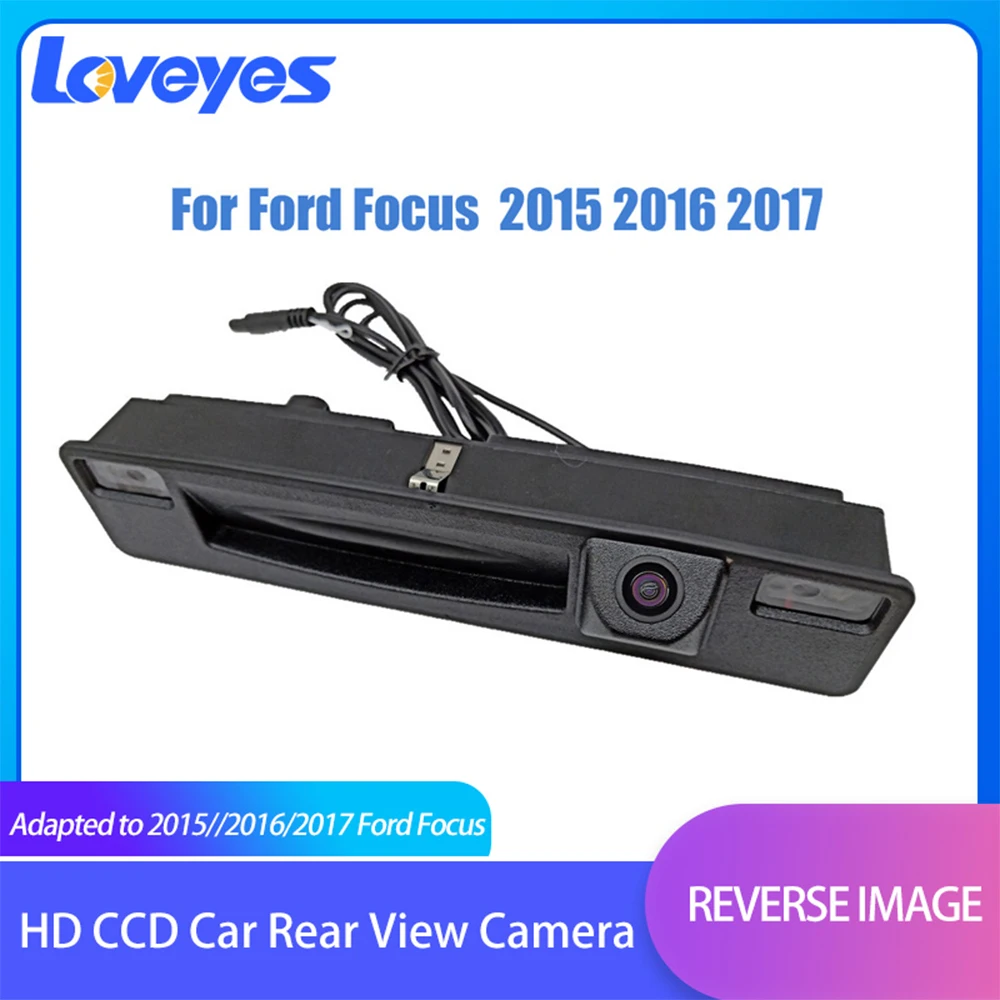 

HD CCD Auto Camera Car Rear View Camera Night Vision Reversing Image 720P Vehicle Cameras for Ford Focus 15 16 17 Video recorder