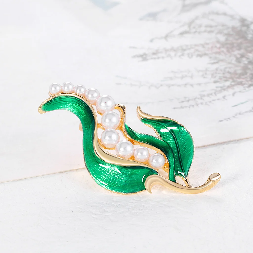 2022 зеленые листья Rhinstone Роскошные Броши для женщин рюкзаки значки ювелирные