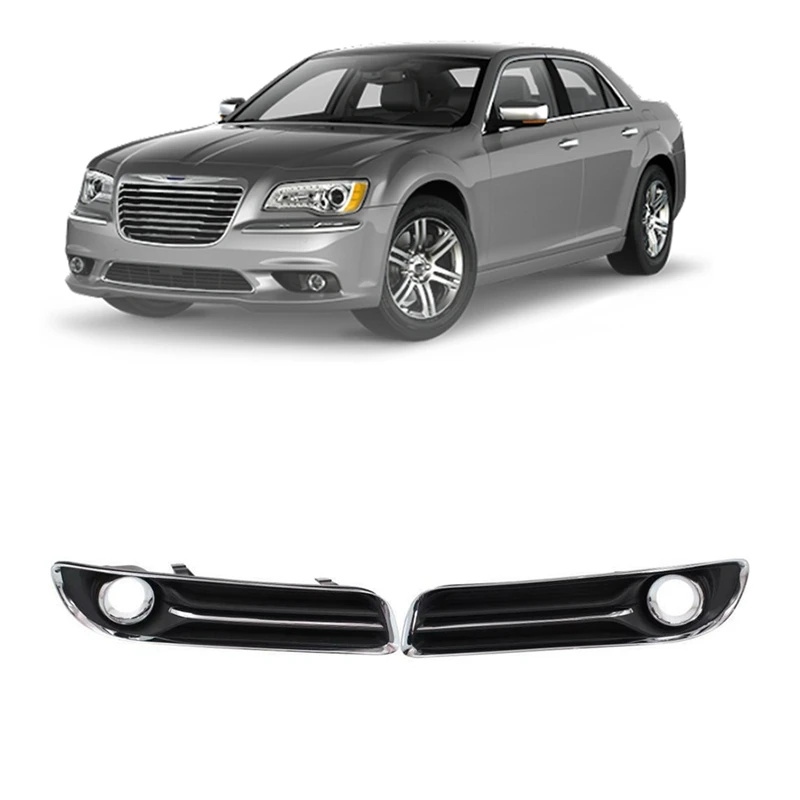 For 2011-2014 Chrysler 300 Front Left & Right Side Fog Light Lamp Bezel 68127947AB & 68127946AB