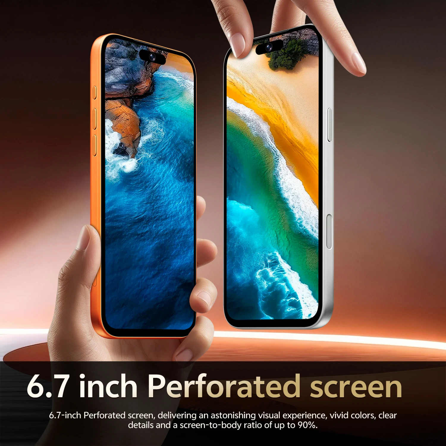 Фото Смартфон IVMI Global Vision 17Pro Max на Android, 4 ГБ ОЗУ, 32 ГБ ПЗУ, 8+16 МП, Face ID, 4G, Google Play Store №2