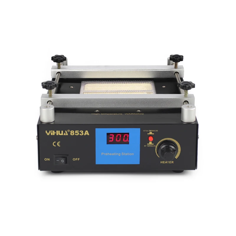 YIHUA 853A BGA Rework Station High Power ESD BGA Rework Station PCB Preheat And Desoldering IR Preheating Station 110V 220V 600W