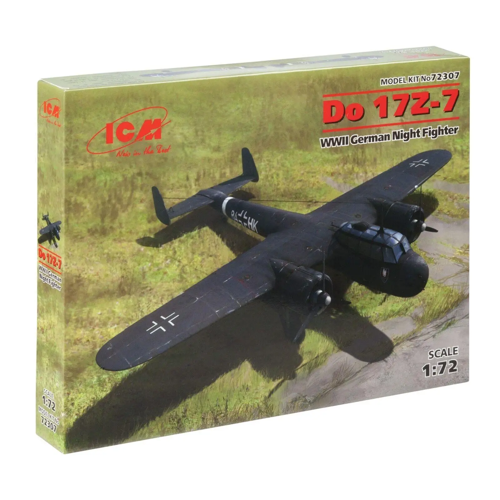

ICM72307 ICM 1/72 Do 17Z-7, WWII German Night Fighter Plastic Model Kit