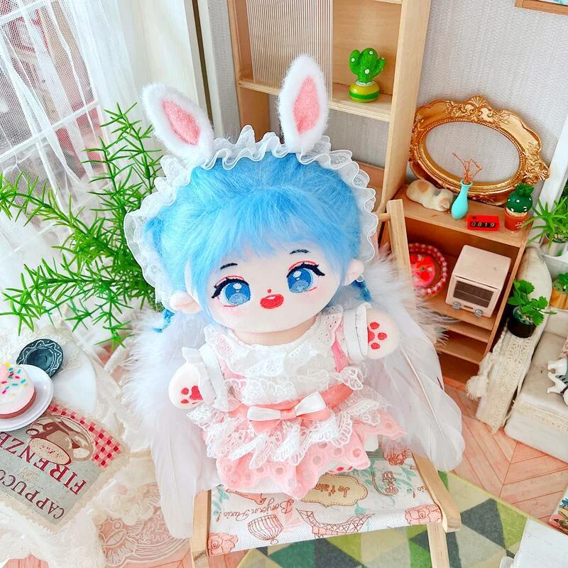 

Human Cotton Doll 20cm Baby Clothes Fairy Descends Two-Piece Suit Doll Dress Up