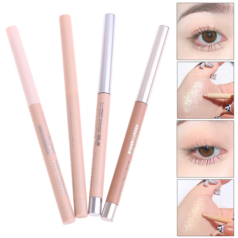 

Glitter Eyeshadow Pen Pearlescent Matte Diamond Eyeliner Pen Waterproof Highlight Brighten Silkworm Makeup Pencil Shiny Eyelids