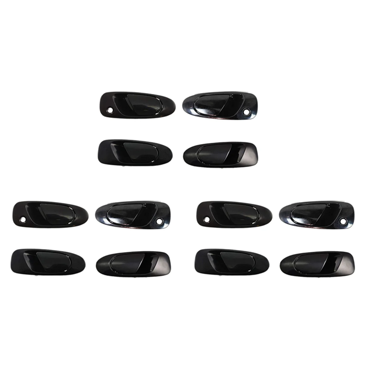 

12x Car Exterior Outside Door Handle for Honda Civic 1992-1997 72180SR3J02ZD 72140SR3J02ZD