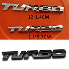 Металлическая Автомобильная наклейка TURBO, автомобильный Стайлинг, эмблема кузова, 3D наклейка, цинковый сплав, автомобильное заднее украшение, автомобильные аксессуары, наклейки