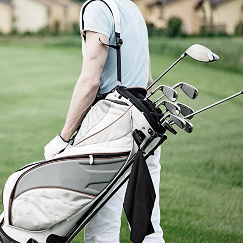 Черное спортивное полотенце из микрофибры 2 шт. тройное для гольфа от пота с