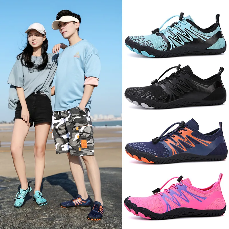 

Couple Upstream Shoes Stretch Fabric Breathable Non-slip Fitness Yoga Outdoor Hiking Wading Beach Diving Swimming Water Shoes