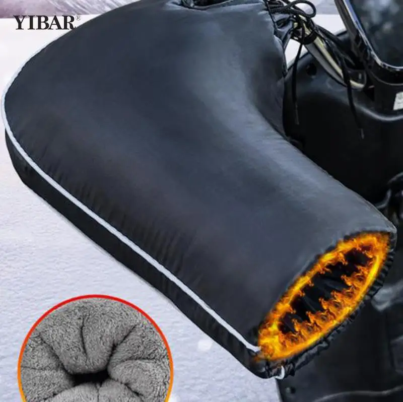 

Waterproof High Quality Motorcycle Handlebar Gloves Mittens Warmer Motorbike Hand Cover Thicken Grip Muff With Reflective Strip
