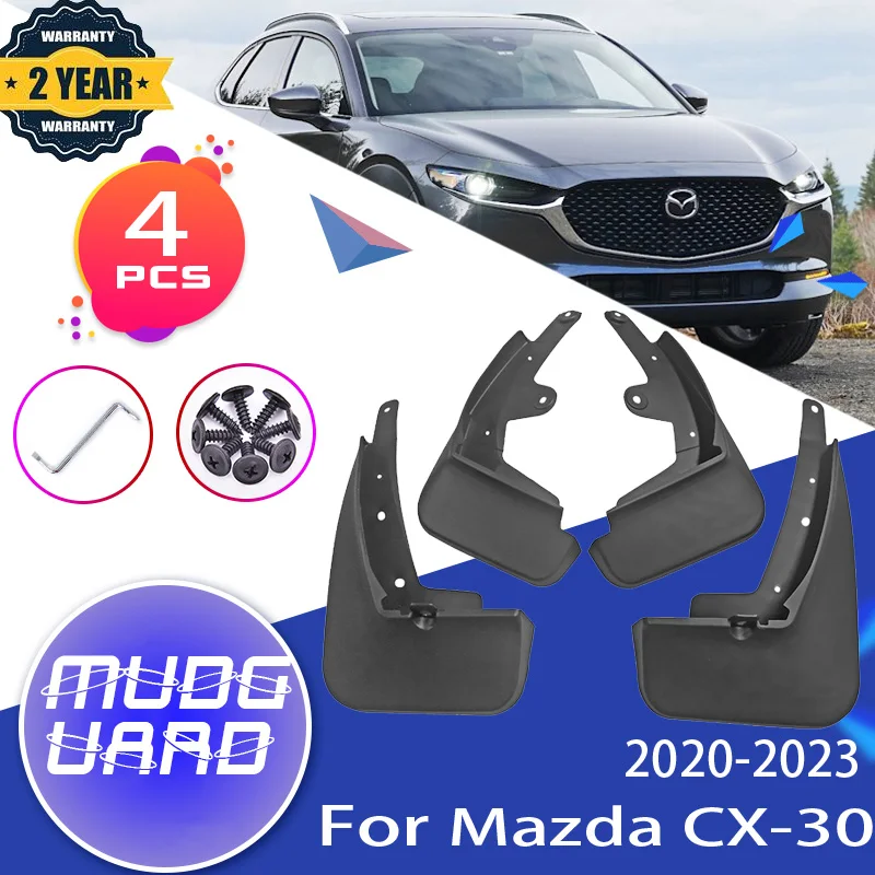 

Mudflaps for Mazda CX-30 DM CX30 CX 30 2020~2023 2021 Front Rear Mudflap Fender Mudguards Mud Flaps Guard Splash Car Accessories