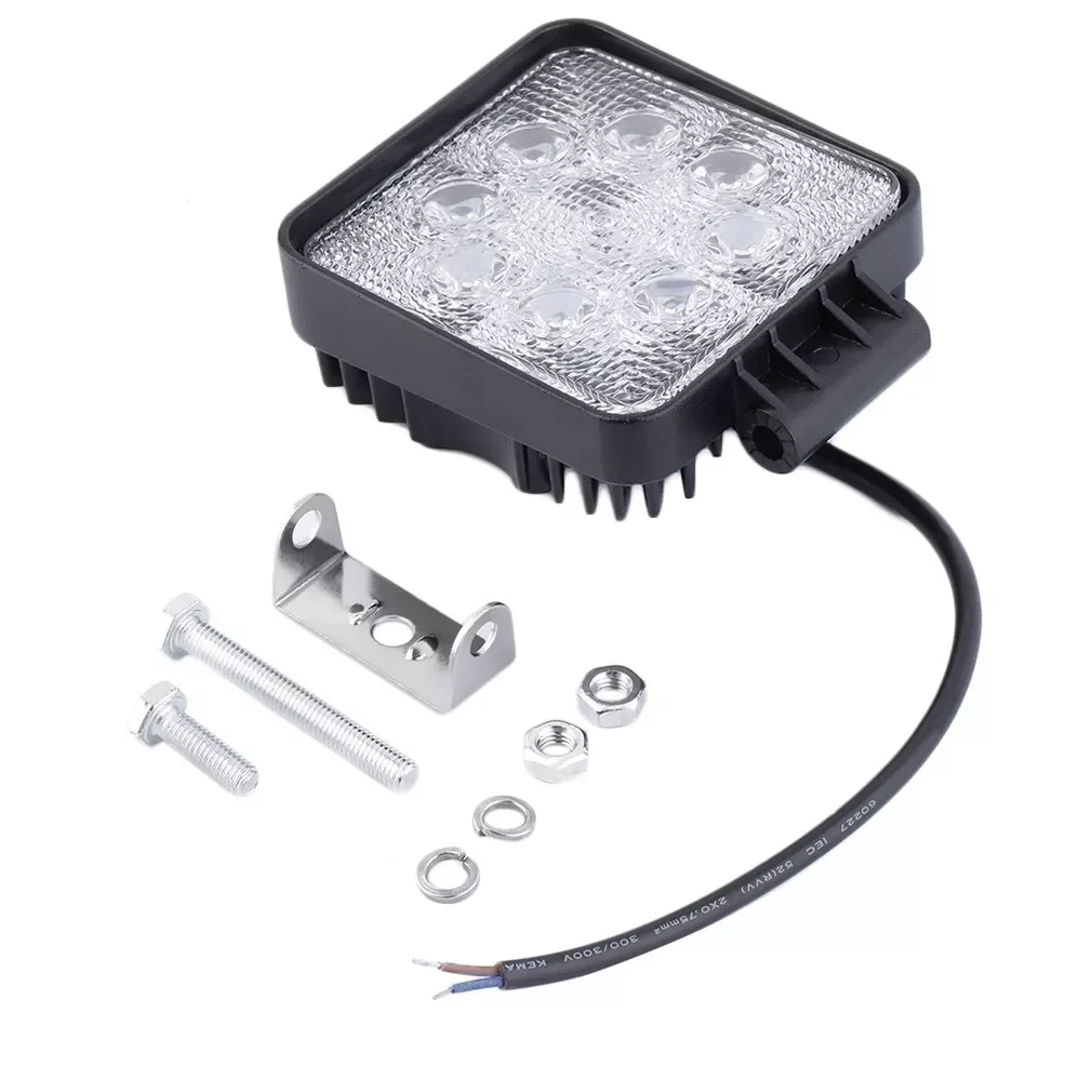 

Hot Selling Spot Beam LED Work Light 8LED 24W Fog Lamp Flood Beam High Quality 1pcs LED Work Light LED Driving Light