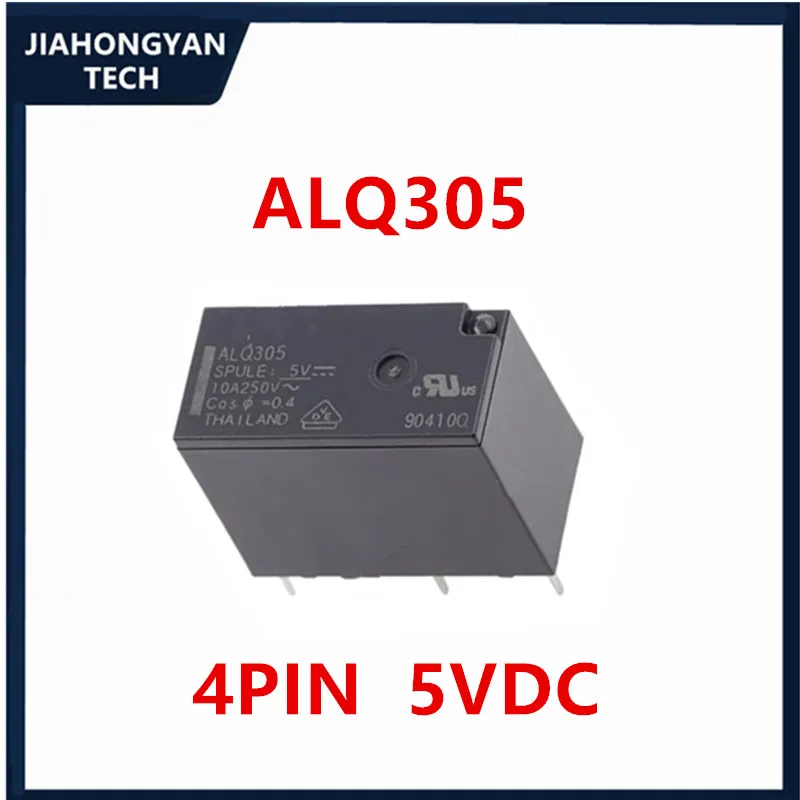 5 шт. 10 шт. оригинальный ALQ305 ALQ312 ALQ324 5 в 12 В 24 В постоянного тока 10 А 4-контактный реле одной группы, обычно открытое силовое реле