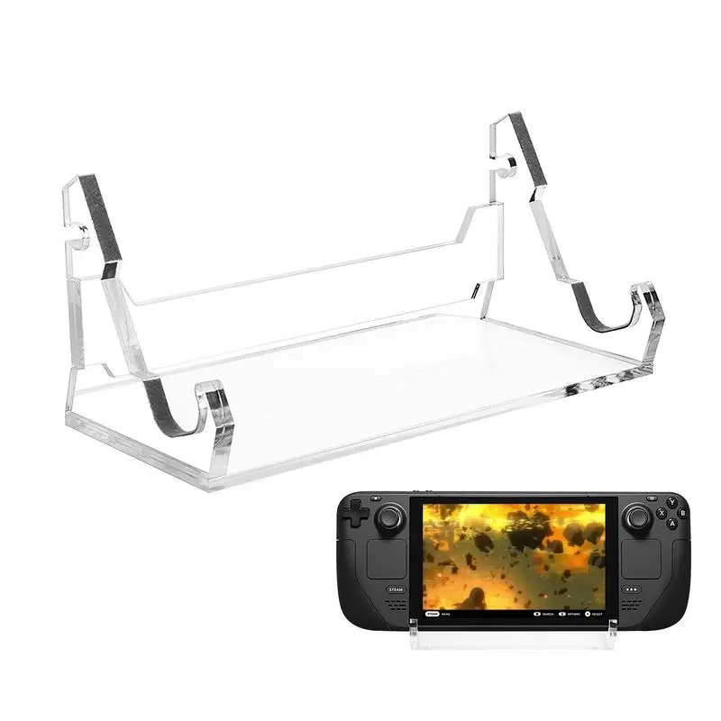 

Universal Portable Desktop Stand Base Acrylic Organizer For Steam Deck Game Console Holder Cell Phone Support Bracket Accessory