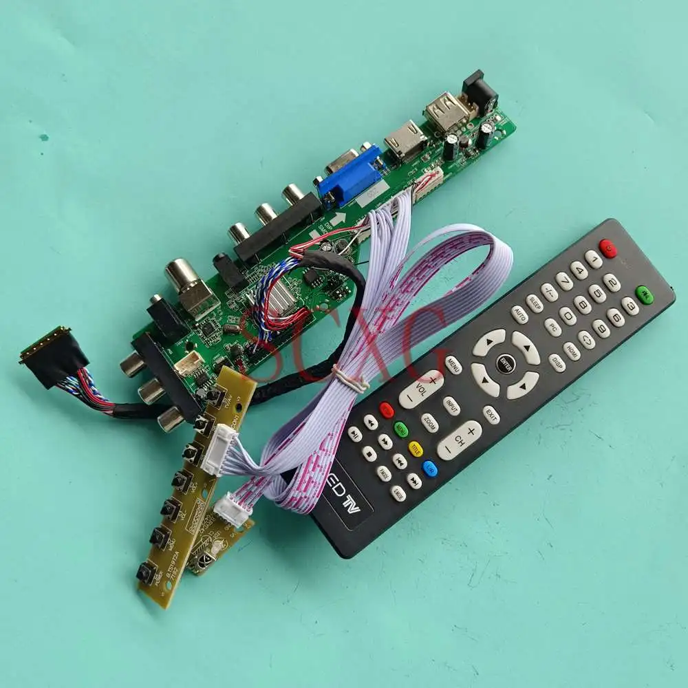 

Для B173RW01 V1 USB AV VGA HDMI-совместимый 1600 900 цифровой сигнал DVB 17,3 "40 Pin LVDS панель ЖК-драйвер панель управления DIY Kit