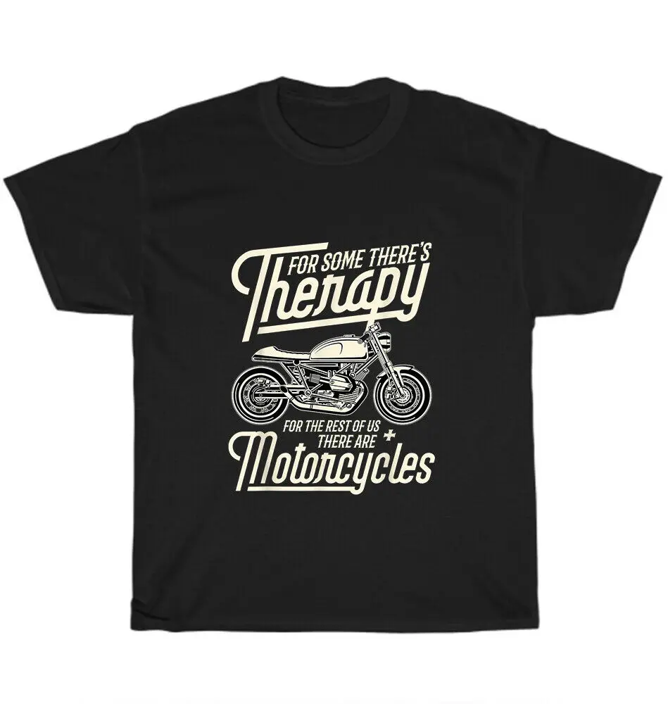 

Motorcycle Rider Riding Therapy Vintage Biker Motivational T-Shirt Gift