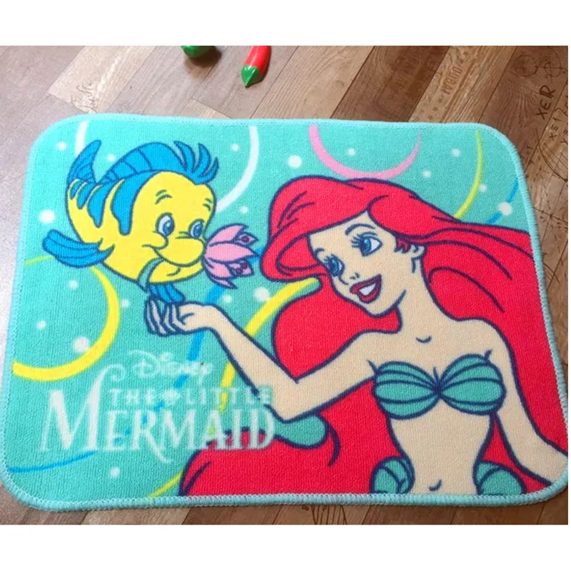 

Cartoon Mermaid Carpet Door Mat Anti-slip Absorbent Floor Bath Mat