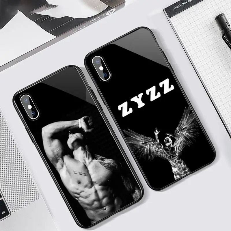 

Zyzz Aziz Shavershian Fitness Phone Case Tempered glass For iphone 11 12 13 PRO MAX mini 6 7 8 plus X XS XR