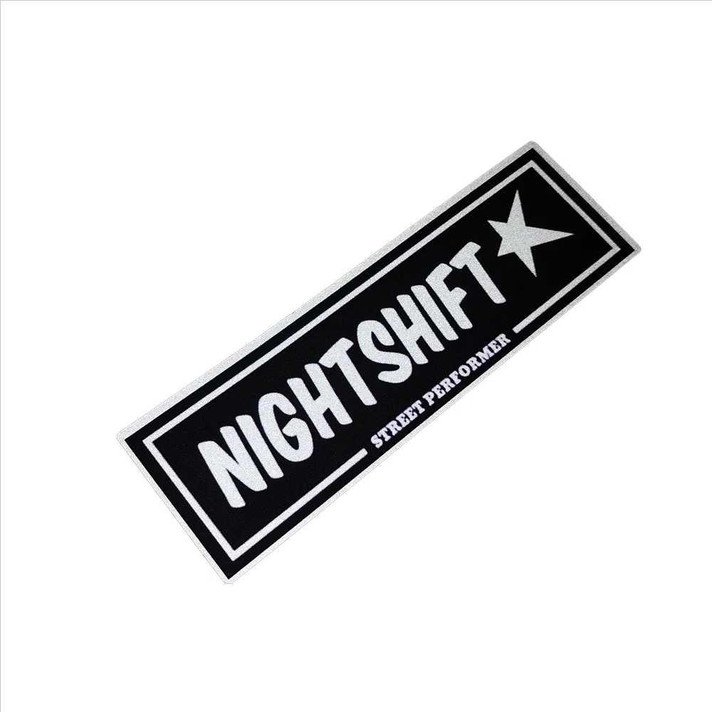 

Jdm Car Motorcycle Totem for NIGHTSHIFT Tuning Decorative Sticker Automotive Accessories Japan Style Pvc Reflective Effect 20cm