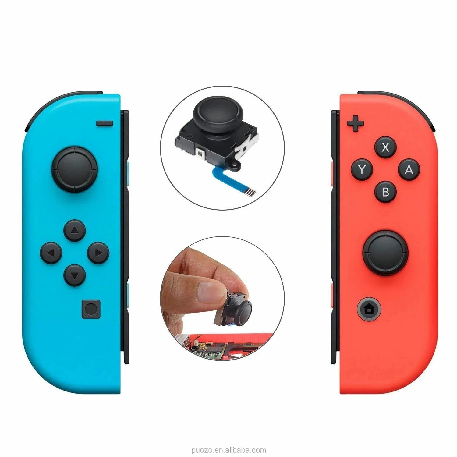 10 шт. 3D аналоговый джойстик для контроллера Nintendo Switch NS NX Lite геймпад Joy-con замена