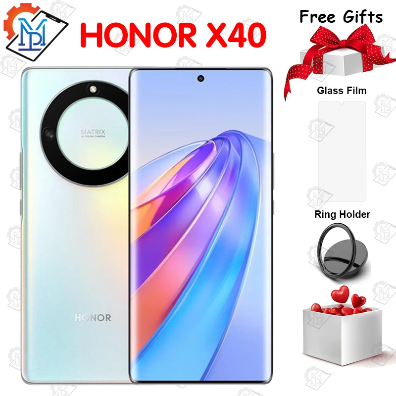 New Original HONOR X40 5G Mobile Phone 6.67 Inch AMOLED 120Hz Snapdrgon 695 Octa Core Android 12 Battery 5100mAh Smartphone