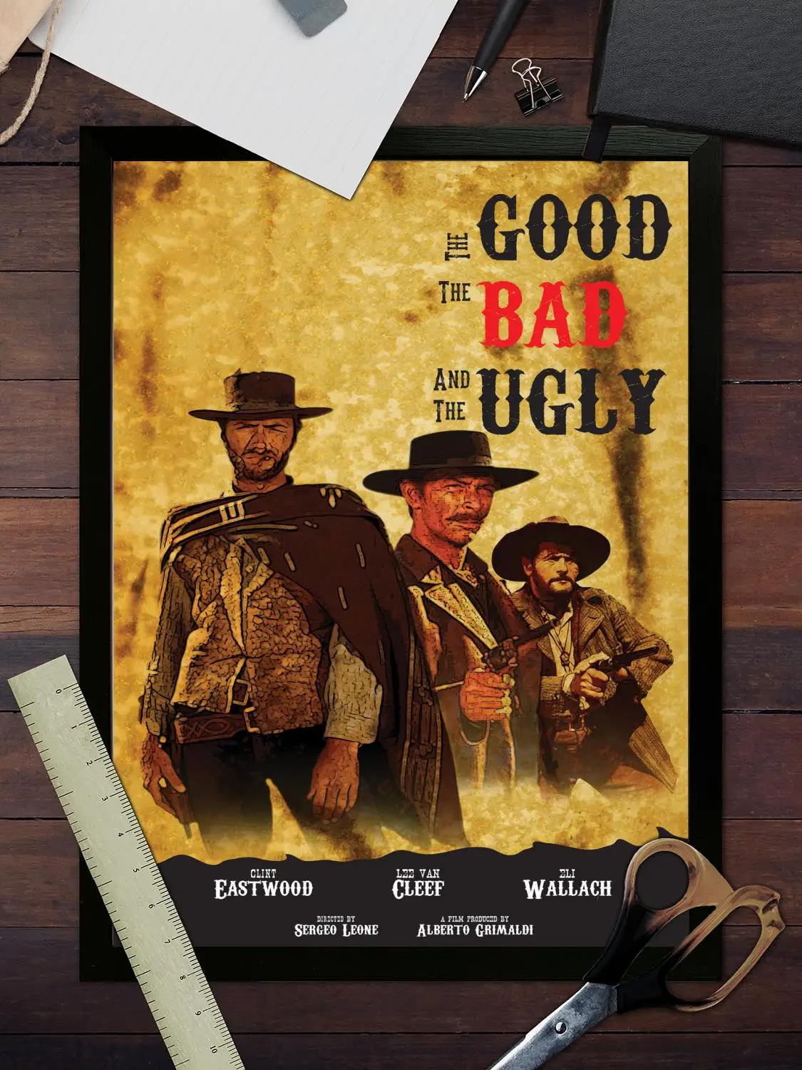 Художественный постер &quotХороший плохой и уродливый&quot печать на холсте