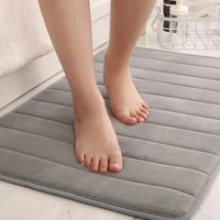 2styles home bath mat coral fleece bathroom carpet water absorption non slip memory foam absorbent washable rug toilet floor mat