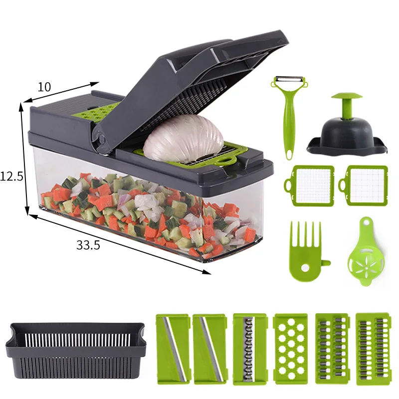 

Vegetable Cutter Grater Carrot Potato Peeler Onion Chopper Household Kitchen Fruit Gadgets Vegetable Slicer Multi Machine CW845