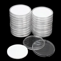 20 pcsset coin storage container box 5 models round coin holder box capsules coin holder collection transparent storage cases