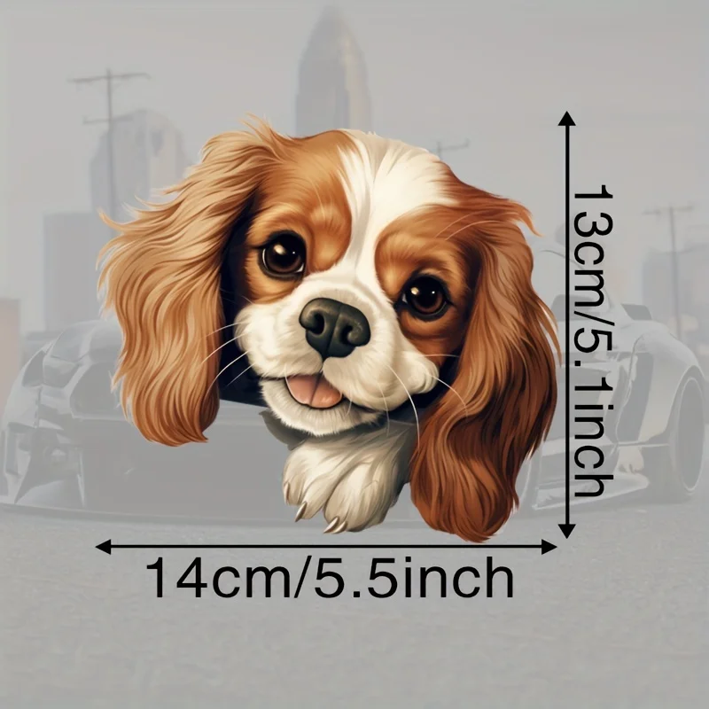 

DK113 Кавалер-Кинг-Чарльз-спаниель, Автомобильная Наклейка, Самоклеящаяся, Водонепроницаемая, Декоративная