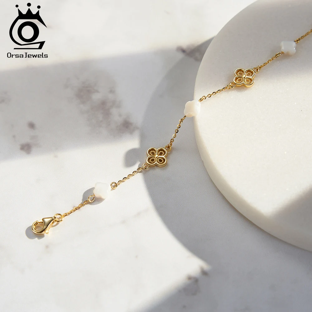 ORSA JEWELS новый дизайн позолоченный 14 карат стерлинговое серебро 925 пробы