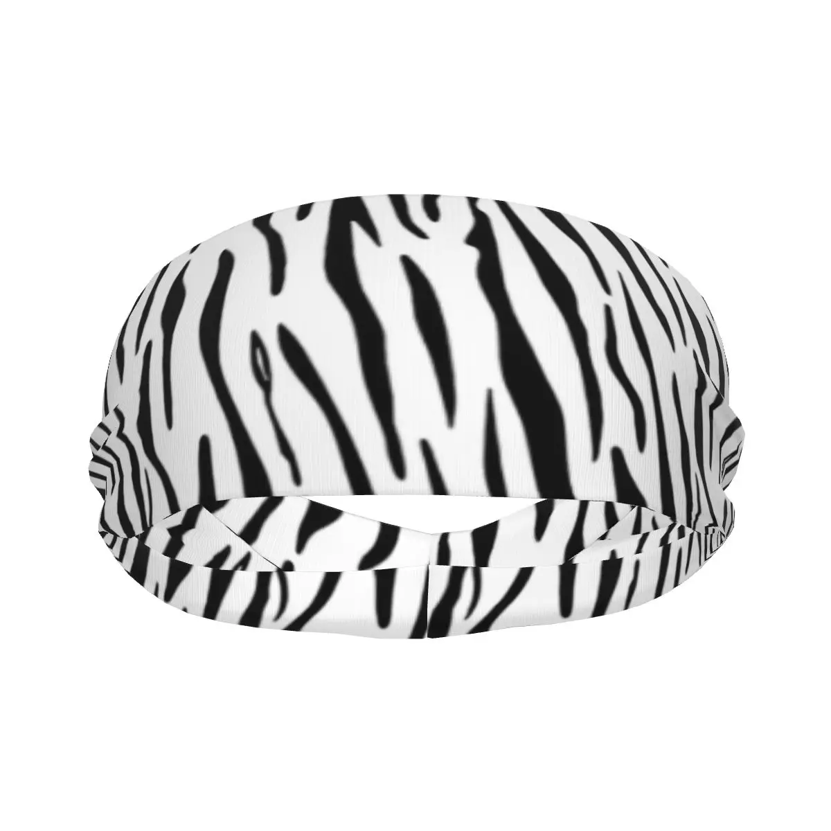 

Zebra Skin White Leopard Women Men Sweatband Sports Headband Stretch Elastic Tennis Gym Hair Bands Fashion Sweat Wash Bands