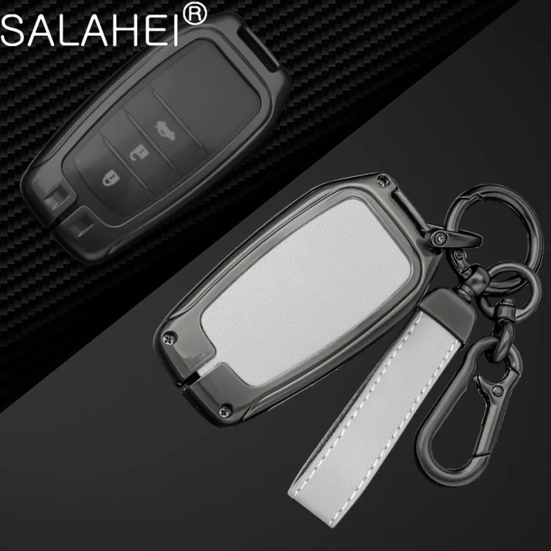 

Zinc Alloy Car Key Cover Case Shell Holder For Toyota RAV4 Highland Coralla Hilux Fortuner Land Cruiser Camry Crown Accessories