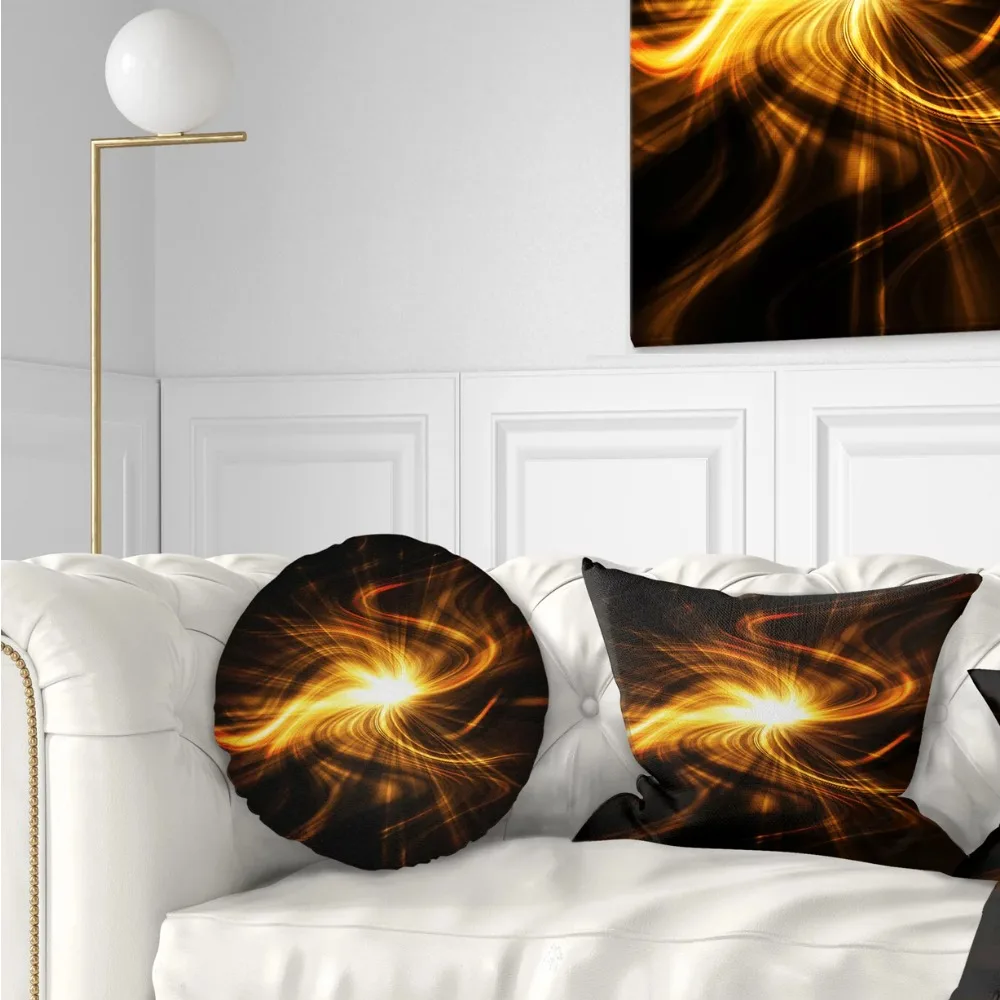 

Explosion of Fire in Black - Abstract Throw Pillow - 12x20 Trtl Travel Pillow on the Neck Nature Hike Camping Accsesories Mobi