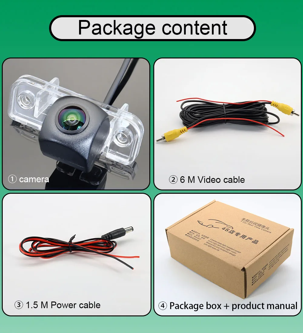 Камера заднего вида AHD 1080P HD рыбий глаз для автомобилей Mercedes Benz C E CLK CLS Class W203 W211 W209