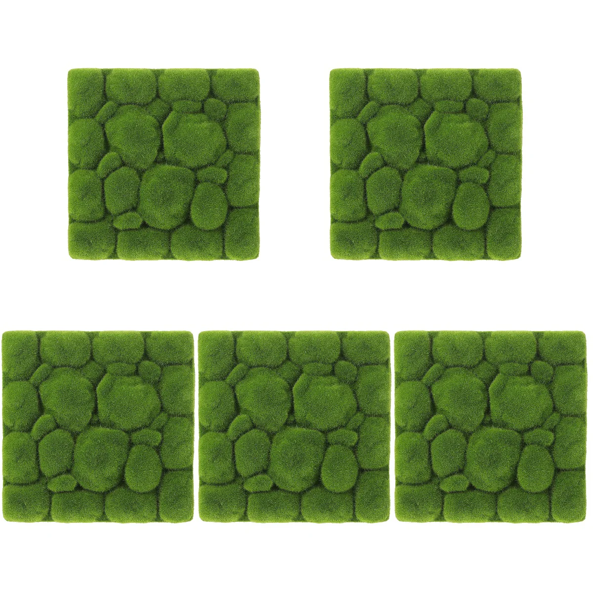 

5pcs Simulated Moss Board Simulation Decor Moss Panel Background