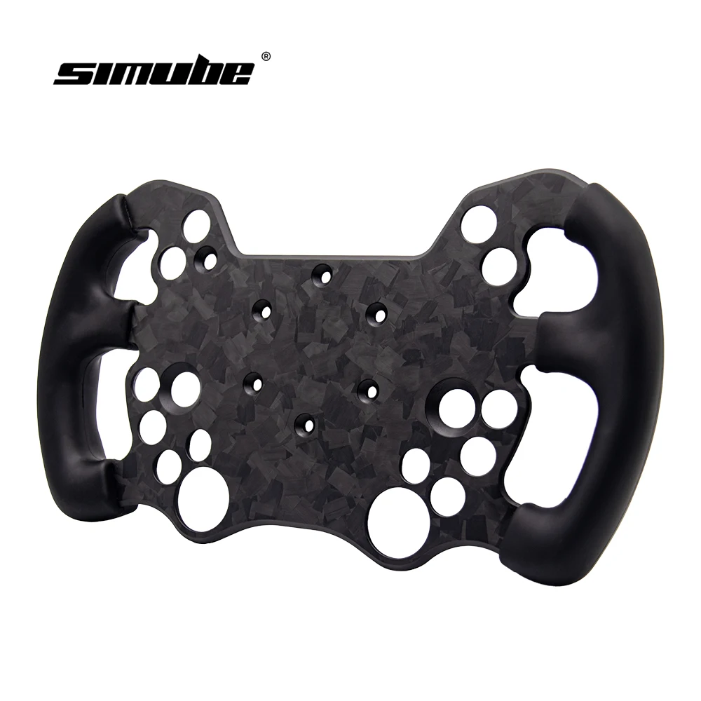 Фото Обод колеса Simube для Fanatec GT3 Endurance, лицевая панель из углеродного волокна или алюминия, силиконовые ручки с прямым впрыском №1
