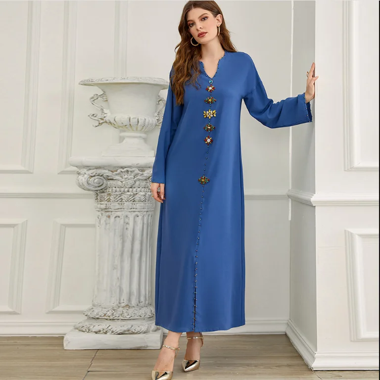 Рамадан ИД Мубарак, кафтан, длинное платье в турецком, мусульманском, индийском стиле, модная одежда, женский халат