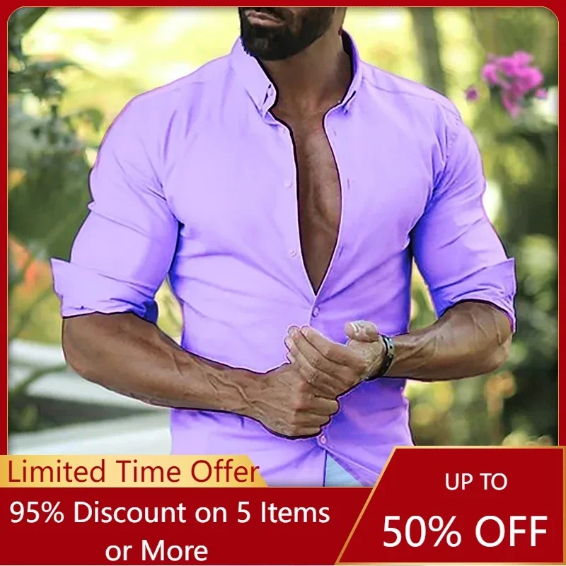 

Мужская рубашка на пуговицах, летняя рубашка, Повседневная рубашка с воротником с лацканами, уличная одежда, модная Повседневная рубашка, удобная уличная одежда
