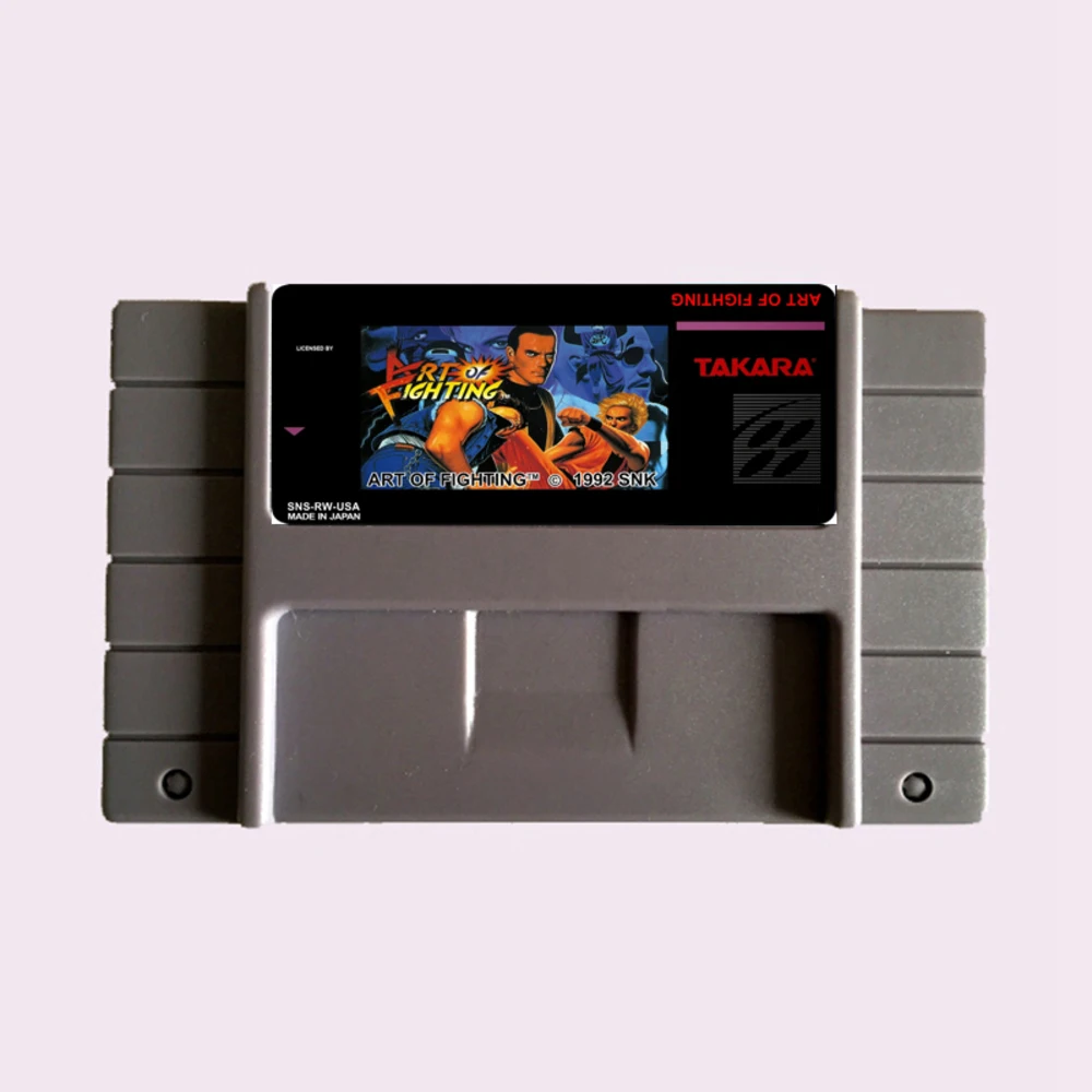 Высококачественная 16-битная игровая карта Art of Fighting NTSC Big Gray для игровой версии США (art.: 7a9545d6f) - 7a9545d6f