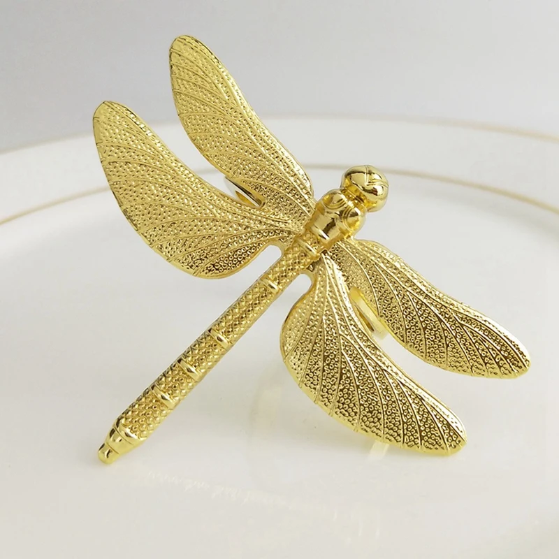 12 шт. кольцо для салфеток в виде стрекозы