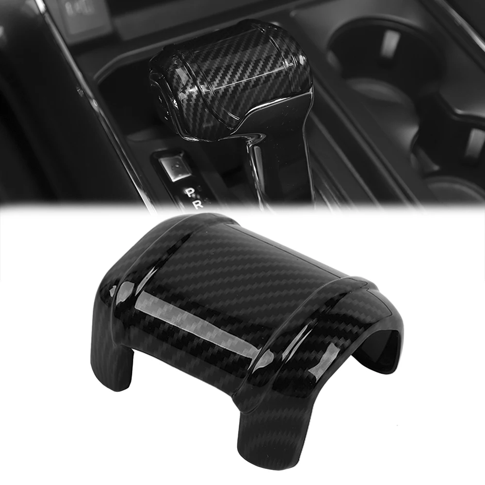 

for Ford F150 F-150 2021 2022 2023 Car Gear Shift Knob Head Trim Decoration Auto Exterior Accessories ABS Carbon Fiber Look