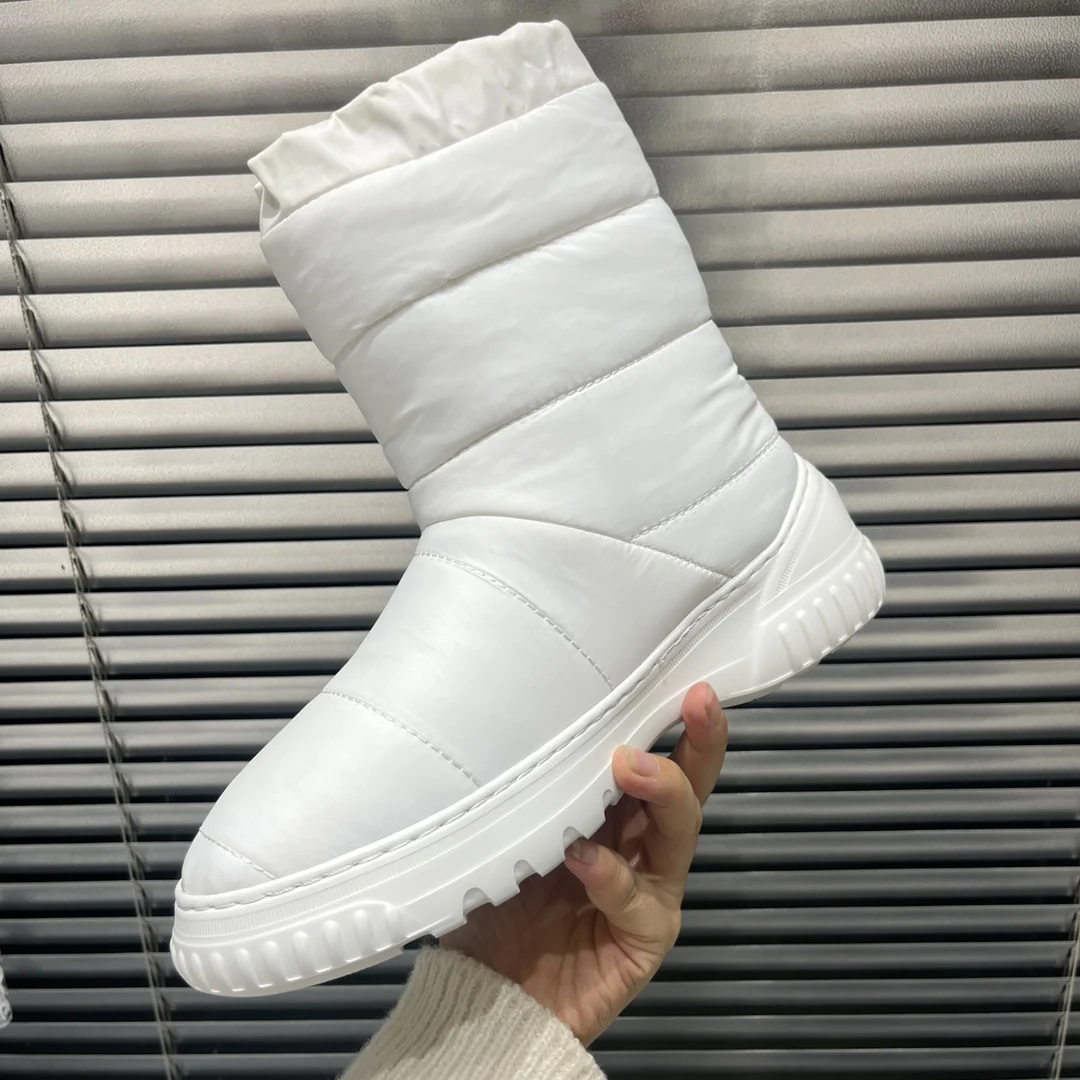 

Women Shoes Fashion Waterproof Snow Boots For Winter Non-Slip Flats Female Casual Lightweight Ankle Botas Mujer Warm Plush Boots