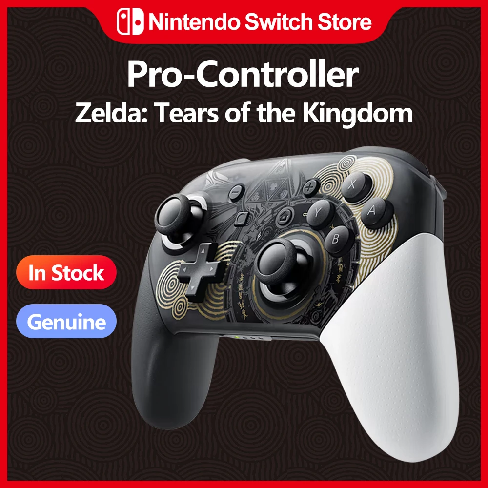 Nintendo Switch Pro геймпад, Zelda Tears of the Kingdom, ограниченный выпуск, для Amiibo нинтендо свитч, детской одежды, оригинальные nintendo switch аксессуары Nintendo Switch Pro геймпад, Zelda Tears of the Kingdom, ограниченный выпуск, для Amiibo нинтендо свитч, детской одежды, оригинальные nintendo switch аксессуары