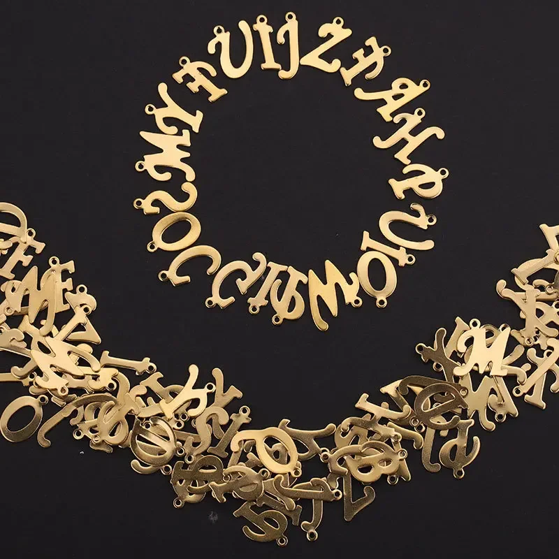 Кулон из нержавеющей стали с английским алфавитом ювелирные аксессуары